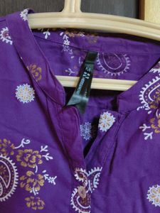 Purple Paisley Dress