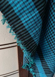 Blue Checked Scarf