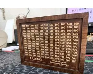 Wooden Money Box Savings Goal 👜