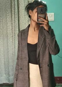 Plaid Blazer