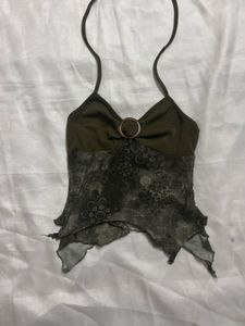 A boho Backless Top