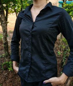 Classic Black Button-Down