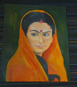 Seeta Mata Pencil Colour Sketch