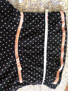 Polka Dot Strapless Dress