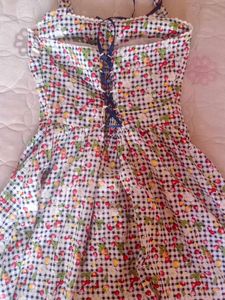 Cute Gingham Floral Sundress