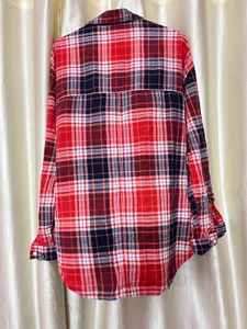 Trendy Red Checkered Shirt – Casual Street Style