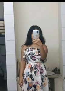 Knee Length Floral Dress