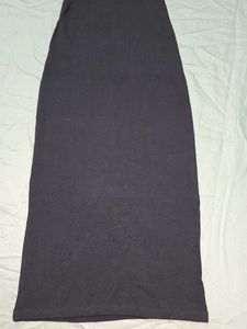 ZARA Black Halter Strechable Midi Dress