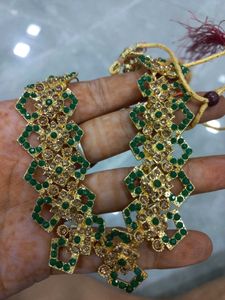 Golden Green Jewellery Set