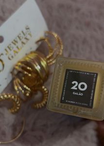 Gold Loop earrings + Sugar Matte Foundation