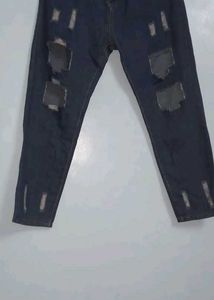 Distressed Black Jeans