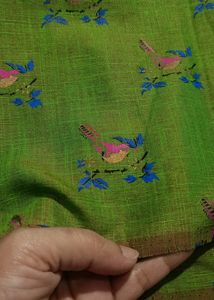Bird Printed Cotton Fabric (5 mtrs)