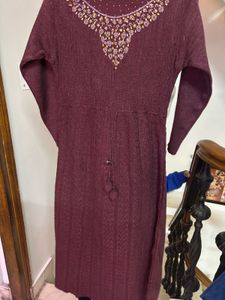 Elegant Maroon Maxi Dress