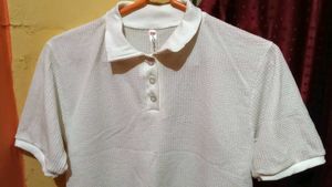 White textured top