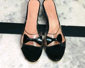 Black Transparent Sandal