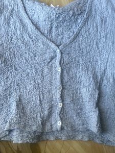 Blue Full Sleeves Top