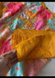 New 3pc Pakistani Mustard Suit