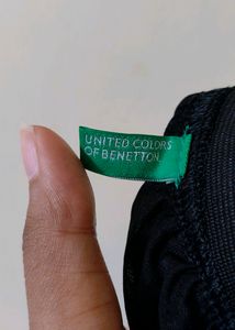 United Colors Of Benetton Black Shear Skirt