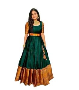 Elegant Green Ethnic Gown