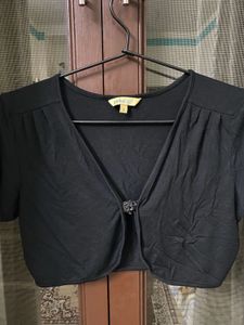 Open Front Crop Shrug