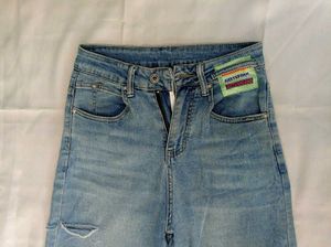 Ripped Wide Leg Jeans