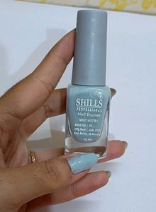 Icy Blue Nail Paint By Shills Professional