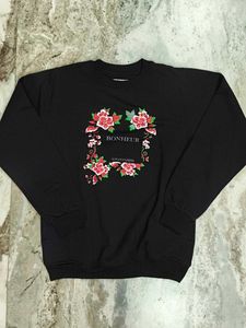 Black Bonheur Floral Sweatshirt