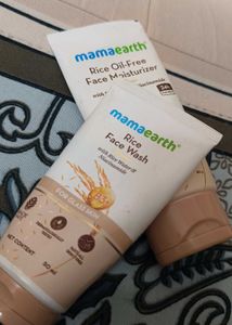 Mamaearth Rice Face Wash & Moisturizer