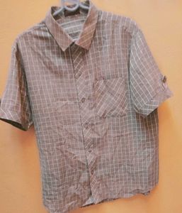 Men's Plaid Short Sleeve Button-Down