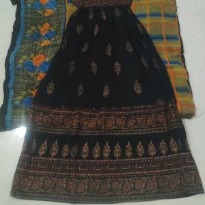 Elegant Black Ethnic Gown