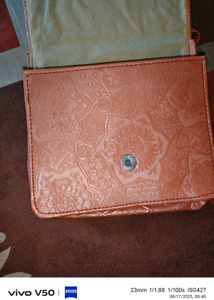 Peach Fringed Crossbody Bag