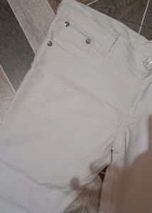 White High Waist  Jeans Only Once Used