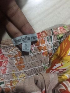 Floral Print Top Off Shoulders