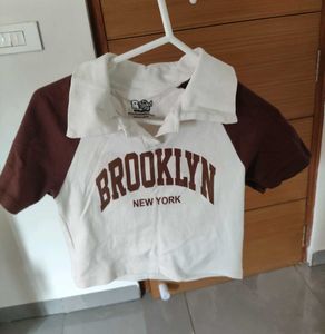 Brooklyn Graphic crop Tee