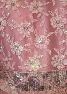 Baby Pink Party Wear ball gown