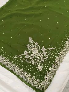 New Heavy Work Fancy Saree With Stitched Blouse (UnUsed)