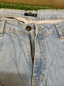 Blue Denim Baggy Jeans