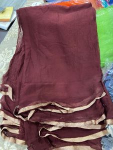 Maroon/coffee Colour Saree (brand New)