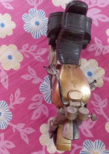 Metal Motorcycle Sculpture