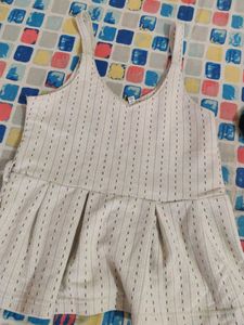 Striped Peplum Tank Top