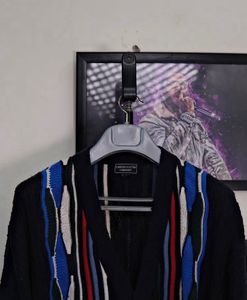 Striped Knit Cardigan Coogi Style
