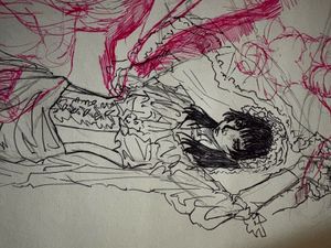 Used sketchbook for study , anatomy