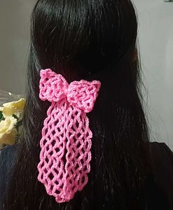 Crochet Bow Clip