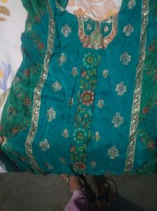 Teal Indian Salwar Kameez Suit