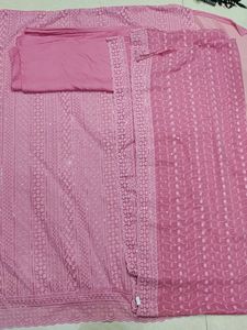 Lucknowi Chikankari Unstitched Salwar Suit