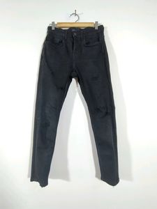 Zara Black Distressed Jeans (Men&#39;s)