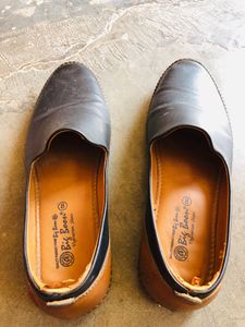 Black &amp; Brown Belly Shoes For Men