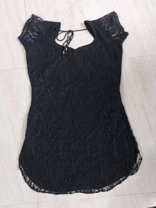 Black Net Kurti
