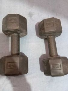 New 5+5 , 10kg Fixed Gym Dumbbells