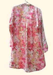 Floral Print Pink Tunic Top